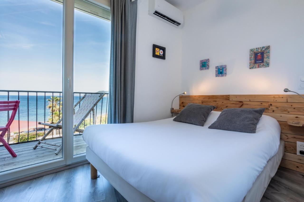 Hotel Almanarre Plage - Hotel Eco-Responsable Face A La Mer Hyères Exterior foto